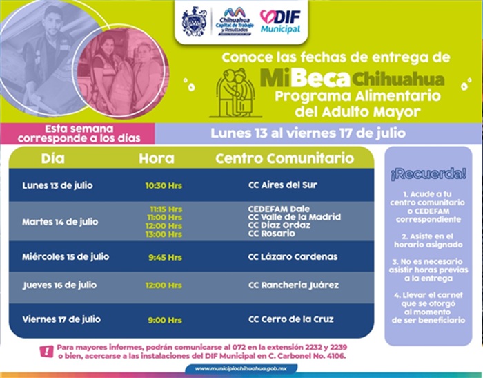 NO OLVIDES ACUDIR POR TU PAQUETE PAAM DEL 13 AL 17 DE JULIO