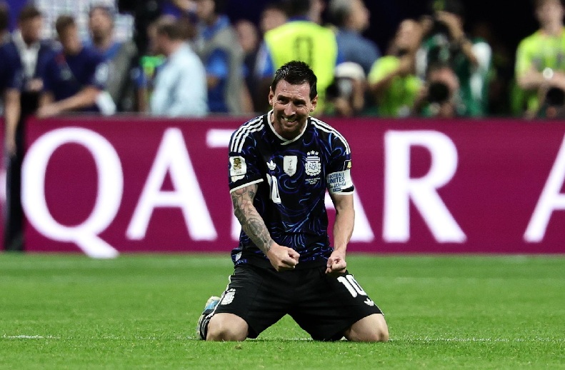 LIONEL MESSI FUE CAPTADO POR LAS CÁMARAS TRAS CONCRETARSE EL PASE DE ARGENTINA A LA FINAL DE LA COPA MUNDIAL DE LA FIFA 2026