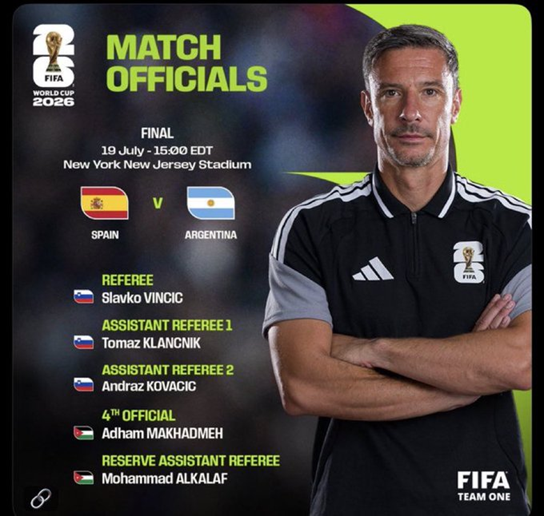 ¿QUIÉN ES SLAVKO VIN?I?? EL ÁRBITRO DE LA GRAN FINAL DEL MUNDIAL 2026