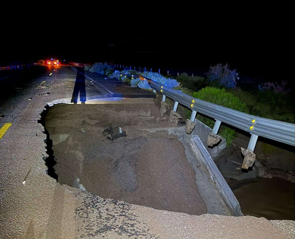 CIERRAN CARRETERA JANOS–SONORA POR DAÑOS PROVOCADOS POR LAS LLUVIAS
