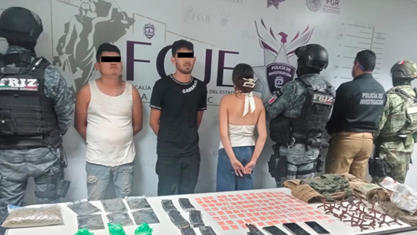 FUERON DETENIDOS TRES  POR SU PRESUNTA RESPONSABILIDAD EN LA MASACRE DE DIEZ PERSONAS EN ZACATECAS.