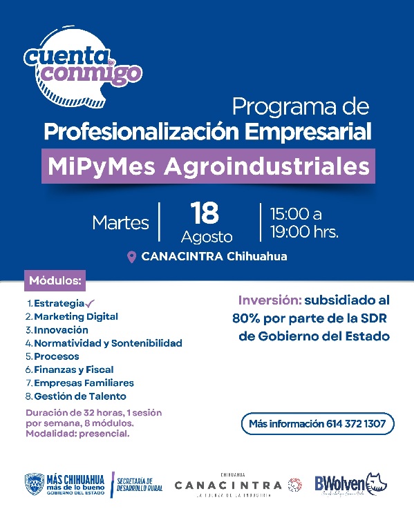 PROGRAMA DE PROFESIONALIZACIÓN EMPRESARIAL PARA AGROINDUSTRIALES