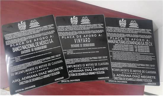 CONOCE PARA QUÉ SIRVE LA PLACA DE AFORO: MUNICIPIO EXPLICA SU IMPORTANCIA PARA LA SEGURIDAD DE LOS NEGOCIOS