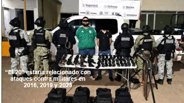AUTORIDADES FEDERALES INFORMARON LA DETENCIÓN DE ADRIÁN “N”, ALIAS “EL 20”, IDENTIFICADO COMO PRESUNTO JEFE REGIONAL DEL CÁRTEL DEL PACÍFICO