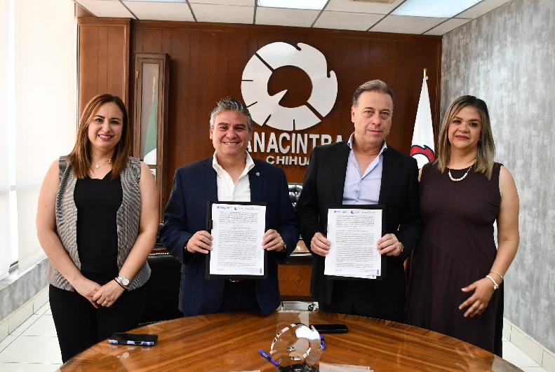 RATIFICAN INADET Y CANACINTRA CHIHUAHUA ALIANZA PARA FORTALECER EL DESARROLLO DE TALENTO Y LA COMPETITIVIDAD INDUSTRIAL