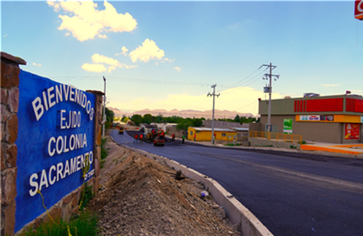 AVANZA MUNICIPIO CON PAVIMENTACIÓN DEL ACCESO PRINCIPAL AL EJIDO SACRAMENTO