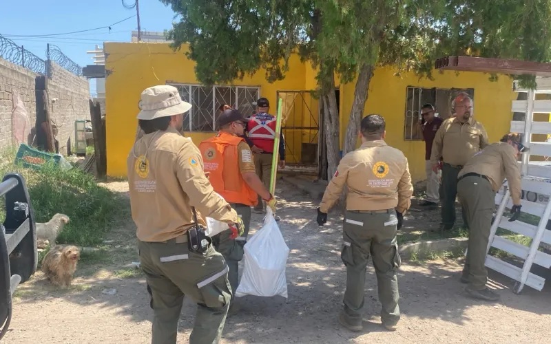 ENTREGA GOBIERNO DEL ESTADO APOYOS A FAMILIAS AFECTADAS POR LAS LLUVIAS EN JIMÉNEZ