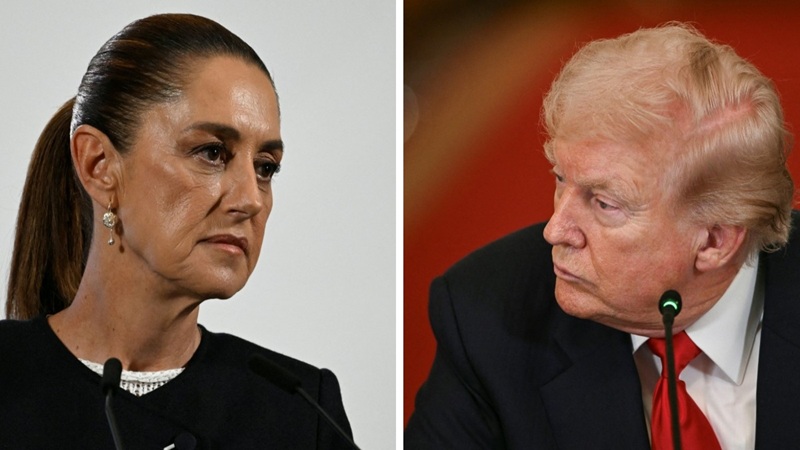 CLAUDIA SHEINBAUM CAMBIA SU ACTITUD ANTE DONALD TRUMP. 