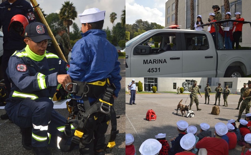 VISITA DE NIÑOS A LA REGIÓN NAVAL CENTRAL DE LA MARINA