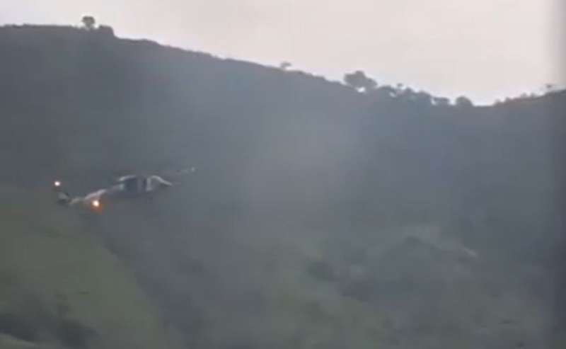 ATERRIZAJE DE EMERGENCIA DE HELICÓPTERO DE LA MARINA EN JALISCO.