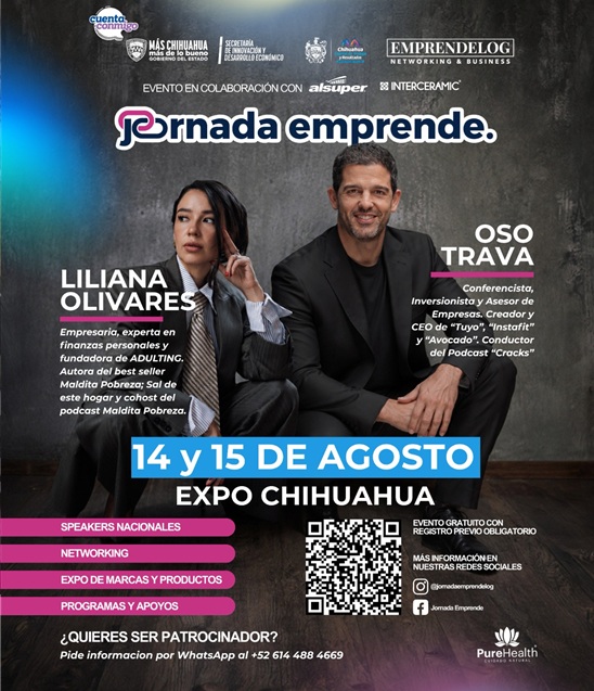 INVITA GOBIERNO MUNICIPAL A DISFRUTAR JORNADA EMPRENDE 2026 ESTE 14 Y 15 DE AGOSTO