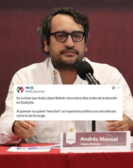 ‘ANDY’ LÓPEZ BELTRÁN SEÑALÓ QUE ES NECESARIO ORGANIZARSE “ANTE LA INMINENTE EMBESTIDA A LA SOBERANÍA NACIONAL POR PARTE DE EU“