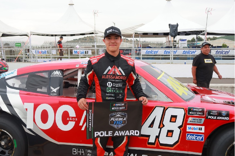 GERMÁN QUIROGA, EN NASCAR MÉXICO TIENE LA POLE DE LA PUEBLA 110