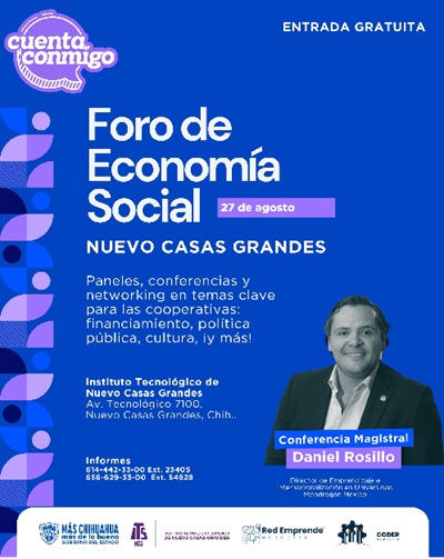 INVITA SIDE AL FORO REGIONAL DE ECONOMÍA SOCIAL EN NUEVO CASAS GRANDES