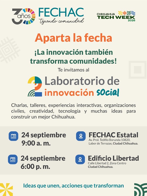 LABORATORIO DE INNOVACIÓN SOCIAL I CHIHUAHUA TECH WEEK 2026