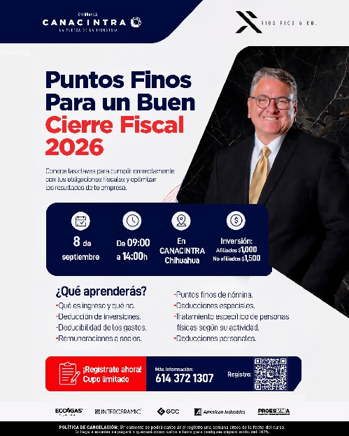 ¡ULTIMOS LUGARES! Puntos Pinos Para Un Buen Cierre Fiscal 2026