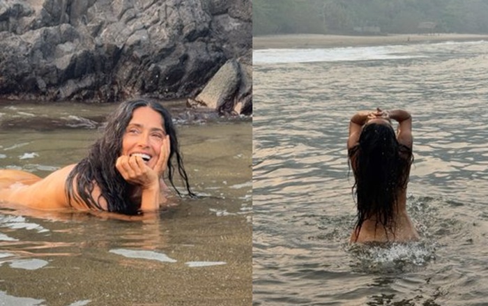 SALMA HAYEK CELEBRA SUS 60 AÑOS...¡QUITÁNDOSE LA ROPA!