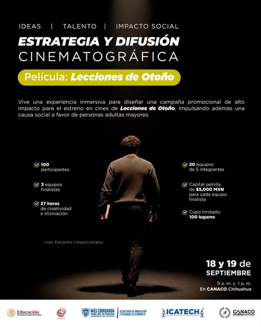 IMPULSAN TALENTO JOVEN CON RETO DE DIFUSIÓN CINEMATOGRÁFICA PARA 