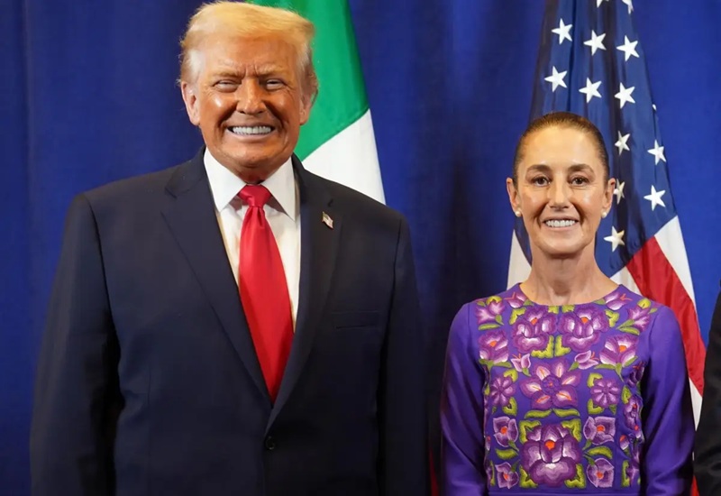 SHEINBAUM FUÉ RECONOCIDA POR TRUMP POR SU LABOR CONTRA EL NARCO