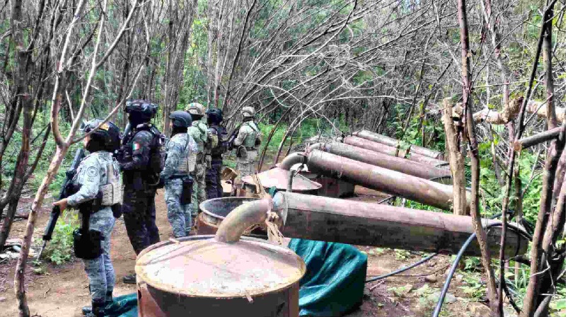 CUATRO LABORATORIOS CLANDESTINO PARA PRODUCIR DROGAS SINTÉTICAS FUERON DESMANTELADOS EN MICHOACÁN Y GUERRERO
