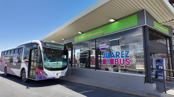 LLEVARÁ JUÁREZBUS CAM MÓVIL A ESTACIÓN PRESIDENCIA DEL BRT-1
