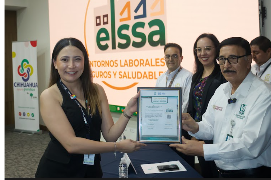 ENTREGA IMSS CHIHUAHUA DISTINTIVOS ELSSA A EMPRESAS DE INDEX, POR PROMOVER LA SALUD Y SEGURIDAD LABORAL.