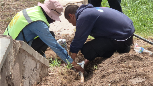 AVANZA MUNICIPIO CON REHABILITACIÓN DEL SISTEMA DE RIEGO DEL PARQUE SANTA MARÍA