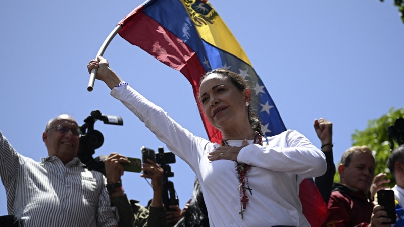 CIENTOS DE VENEZOLANOS PARTICIPARON EN CARAVANAS EN VARIOS ESTADOS PARA PEDIR EL REGRESO DE MACHADO