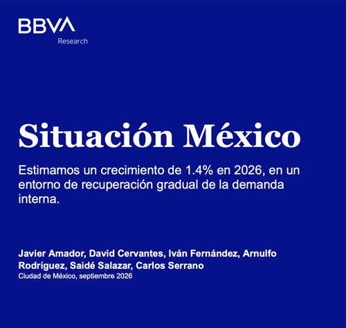BBVA MÉXICO REVISA AL ALZA LA ESTIMACIÓN DE CRECIMIENTO ECONÓMICO PARA 2026 A 1.4% (1.2) PREVIO