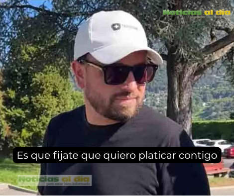 REPORTERO TRATA DE ENTABLAR CONVERSACIÓN  CON AMÍLCAR OLÁN EN SUIZA Y LE ARREBATA EL CELULAR