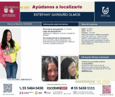 FAMILIARES DE ESTEFANY GARDUÑO OLMOS BLOQUEARON ESTE SÁBADO LA AUTOPISTA MÉXICO-CUERNAVACA POR SU DESAPARICIÓN.