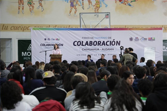 FIRMA MARCO BONILLA CONVENIO CON MUNICIPIO DE ALDAMA PARA REFORZAR ACCIONES DE SALUD MENTAL