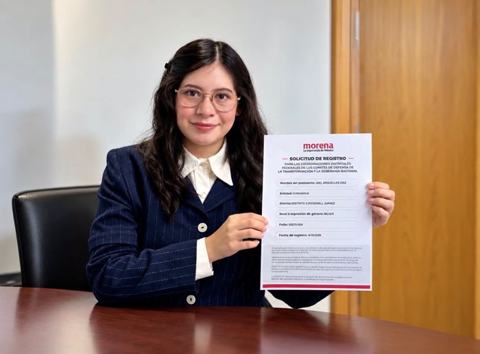 DIPUTADA JAEL ARGÜELLES SE REGISTRA POR EL DISTRITO 03 FEDERAL EN JUÁREZ
