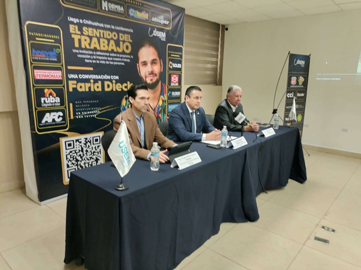 ANUNCIAN CONFERENCIA EL SENTIDO DEL TRABAJO DE FARID DIECK