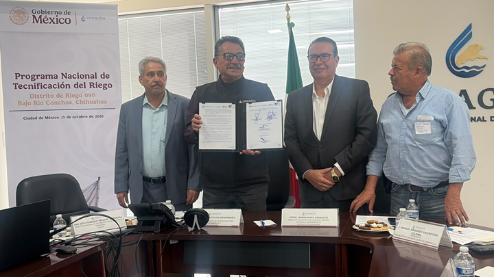 INCORPORA CONAGUA AL DISTRITO DE RIEGO 090 CON SEDE EN OJINAGA AL PROGRAMA NACIONAL DE TECNIFICACIÓN DE RIEGO