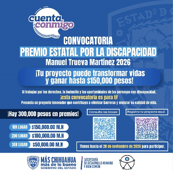 ANUNCIAN CONVOCATORIA DEL PREMIO ESTATAL 
