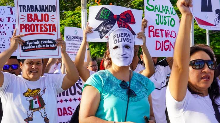 TRABAJADORES DEL IMSS CREAN UN FRENTE ÚNICO Y CONVOCAN A MARCHA NACIONAL PARA ESTE MIÉRCOLES