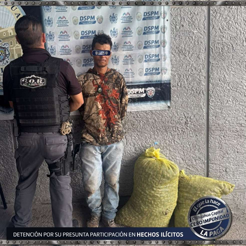 ASEGURAN 54 KILOS DE NUEZ Y DETIENEN A PRESUNTO LADRÓN